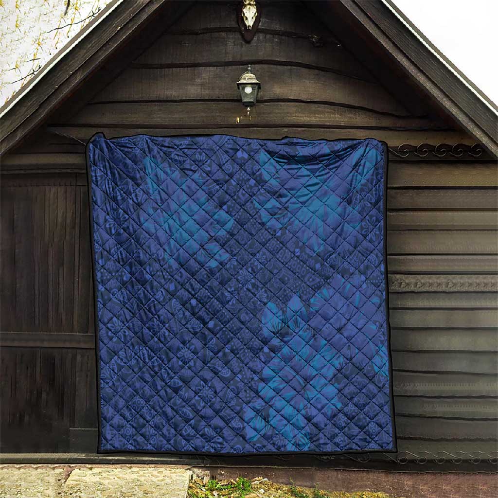 Afro Hibiscus Tropical Quilt ShweShwe African Pattern LT15