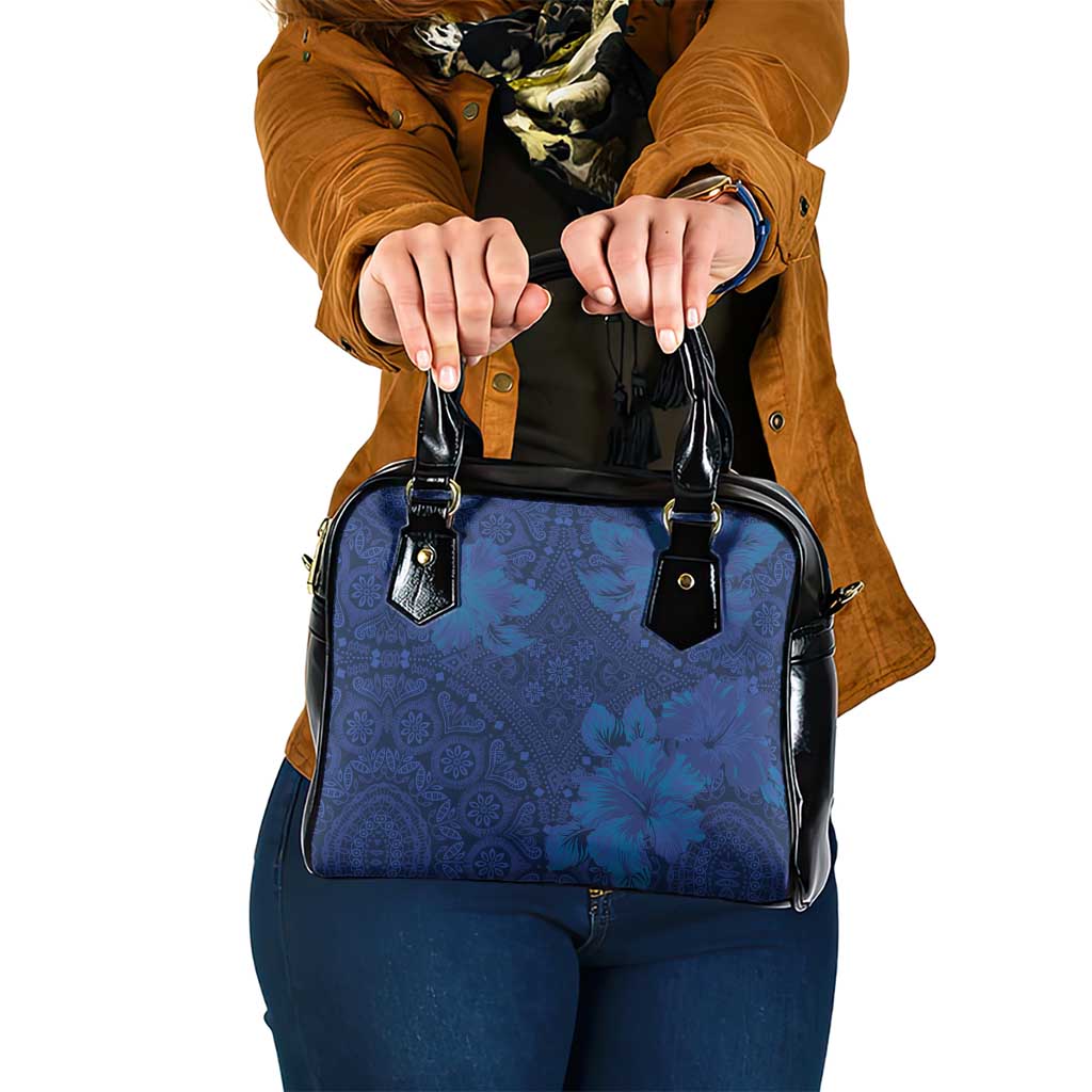 Hibiscus Mix ShweShwe African Pattern Shoulder Handbag LT15