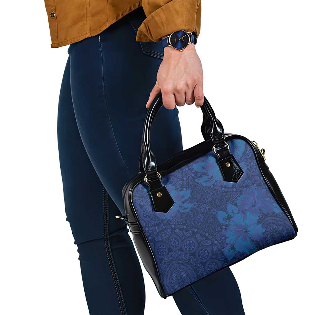 Hibiscus Mix ShweShwe African Pattern Shoulder Handbag LT15