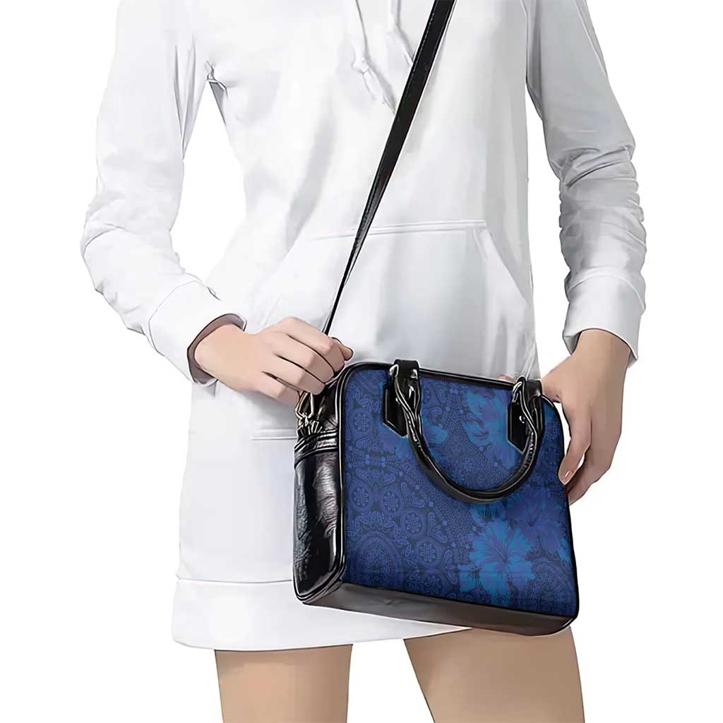 Hibiscus Mix ShweShwe African Pattern Shoulder Handbag LT15