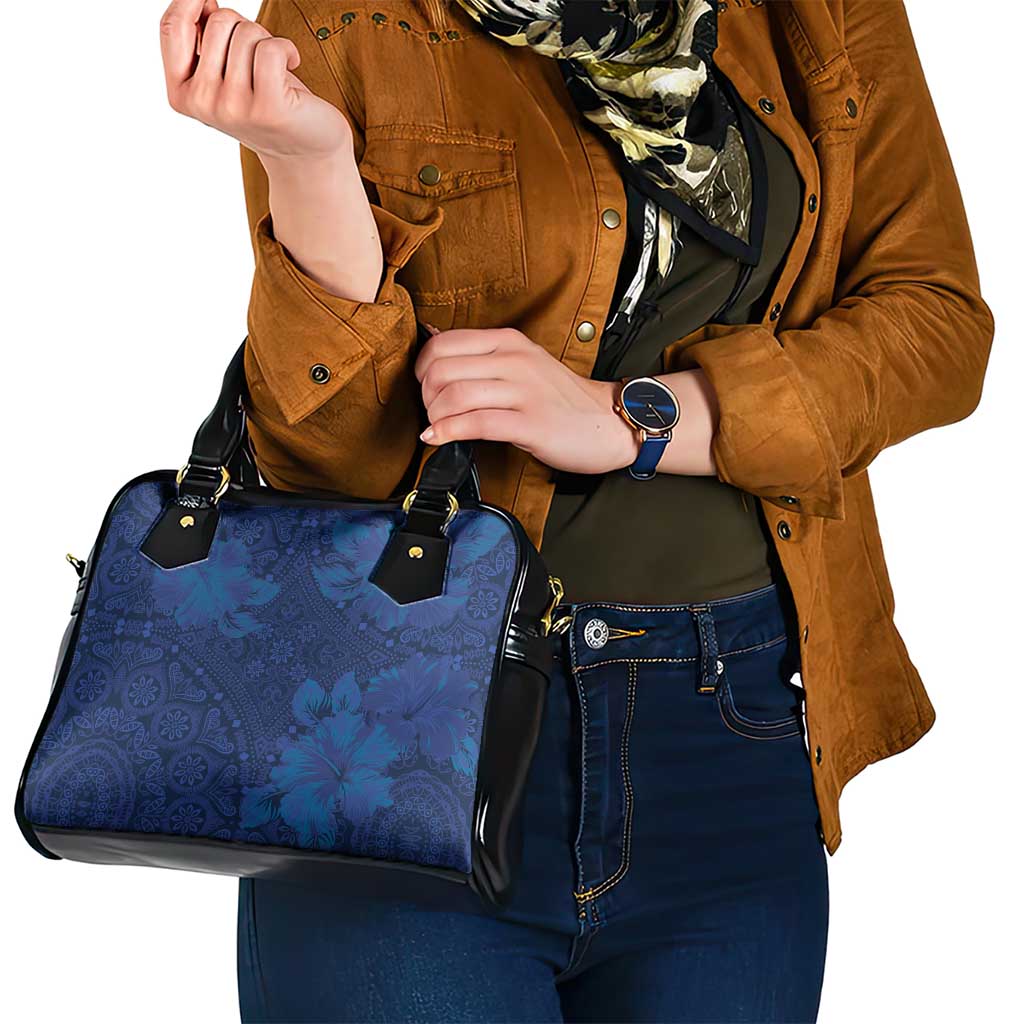 Hibiscus Mix ShweShwe African Pattern Shoulder Handbag LT15