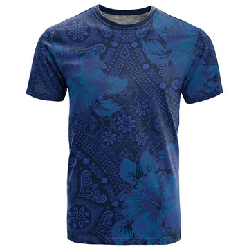 Afro Hibiscus Tropical T shirt ShweShwe African Pattern LT15