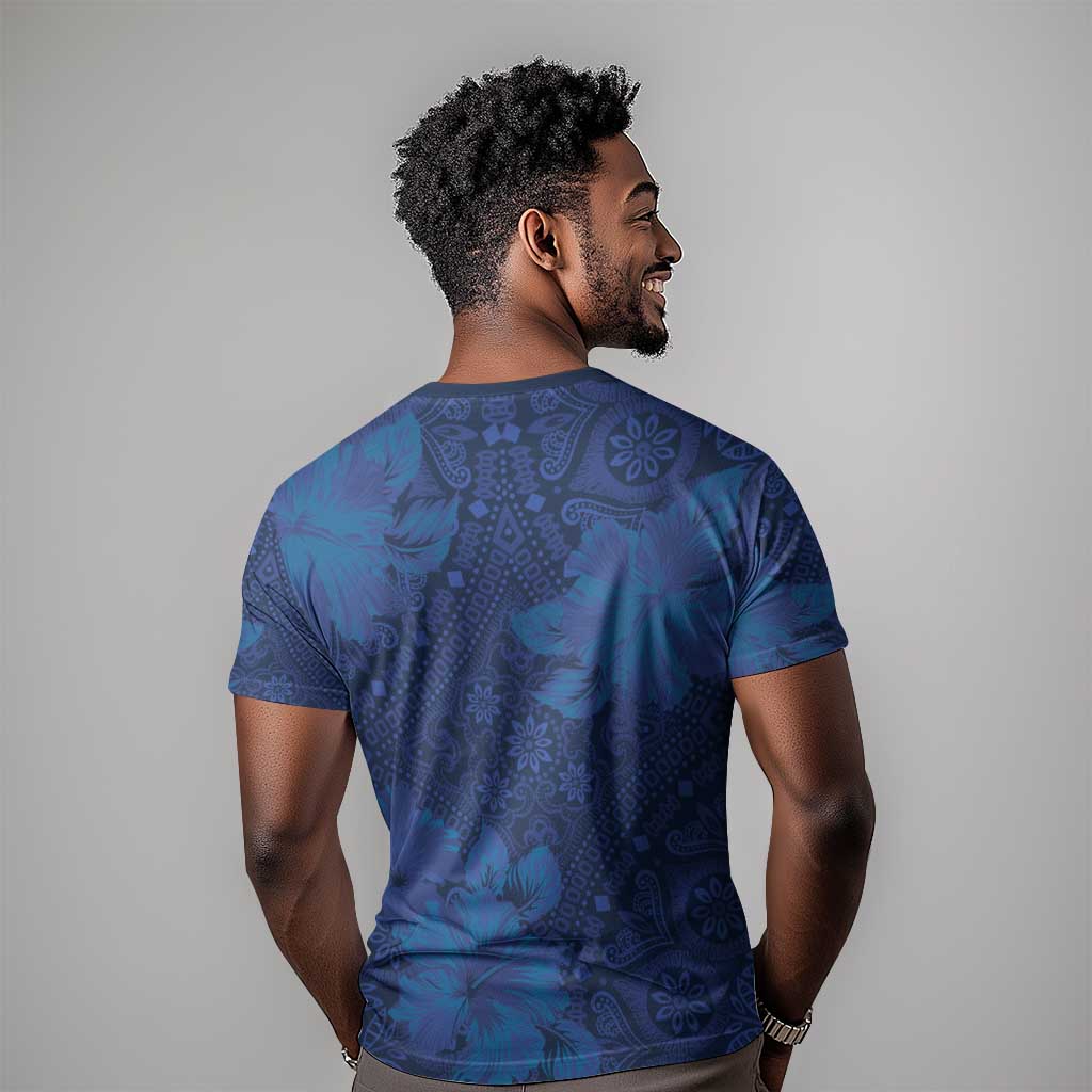 Afro Hibiscus Tropical T shirt ShweShwe African Pattern LT15