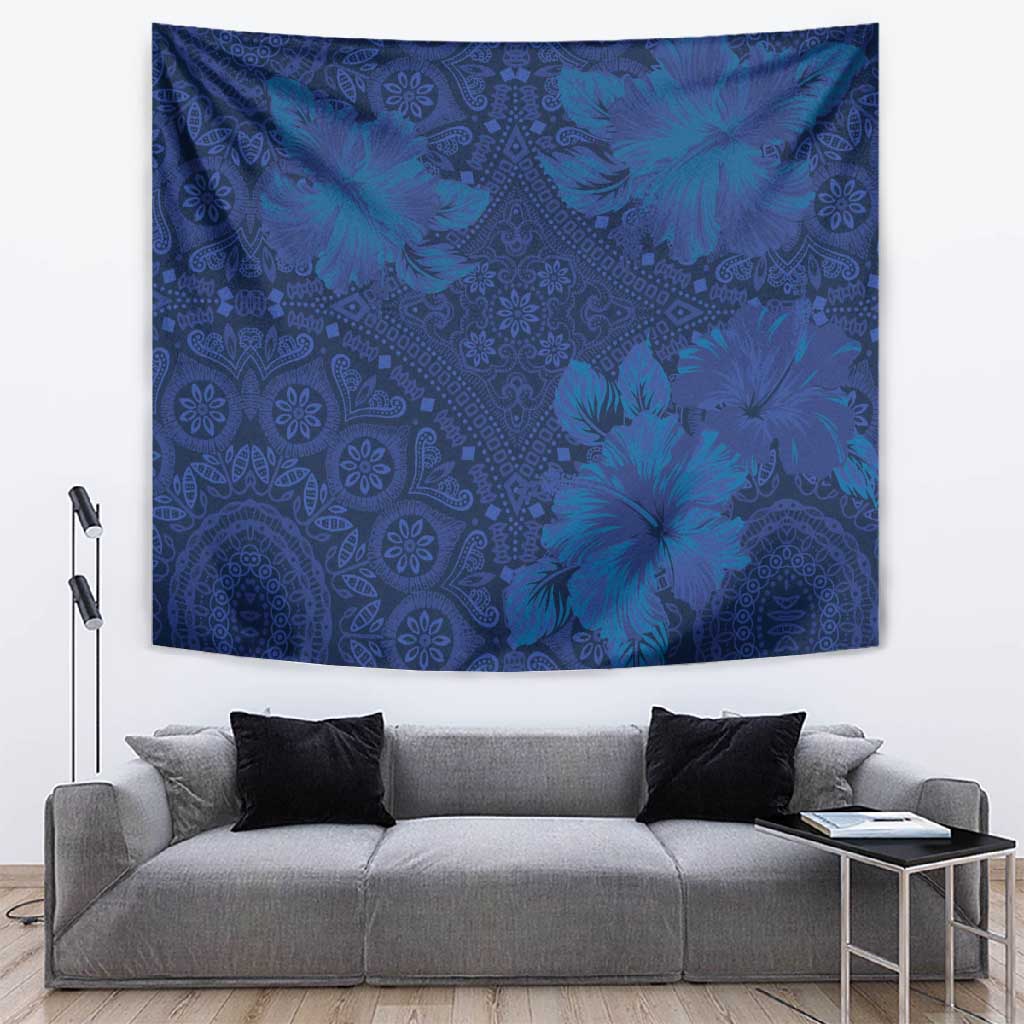 Afro Hibiscus Tropical Tapestry ShweShwe African Pattern LT15