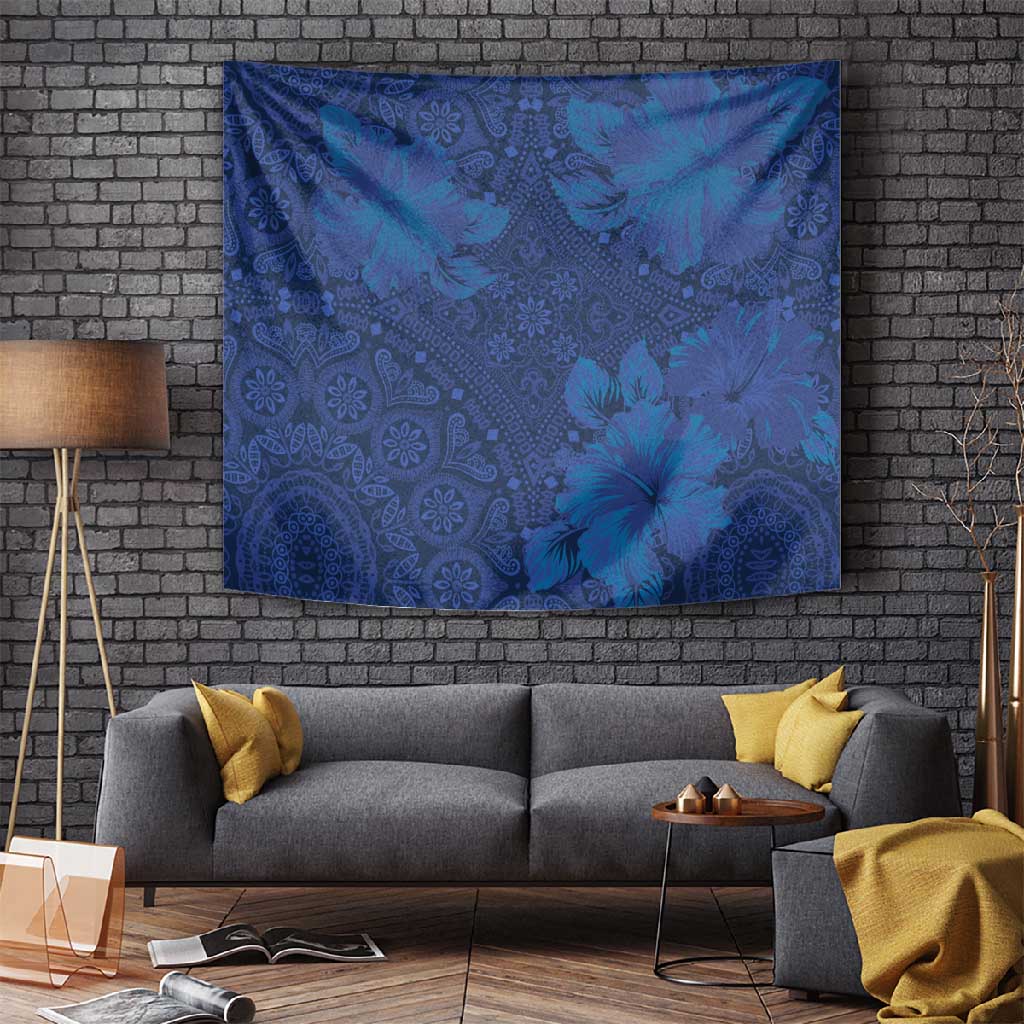 Afro Hibiscus Tropical Tapestry ShweShwe African Pattern LT15