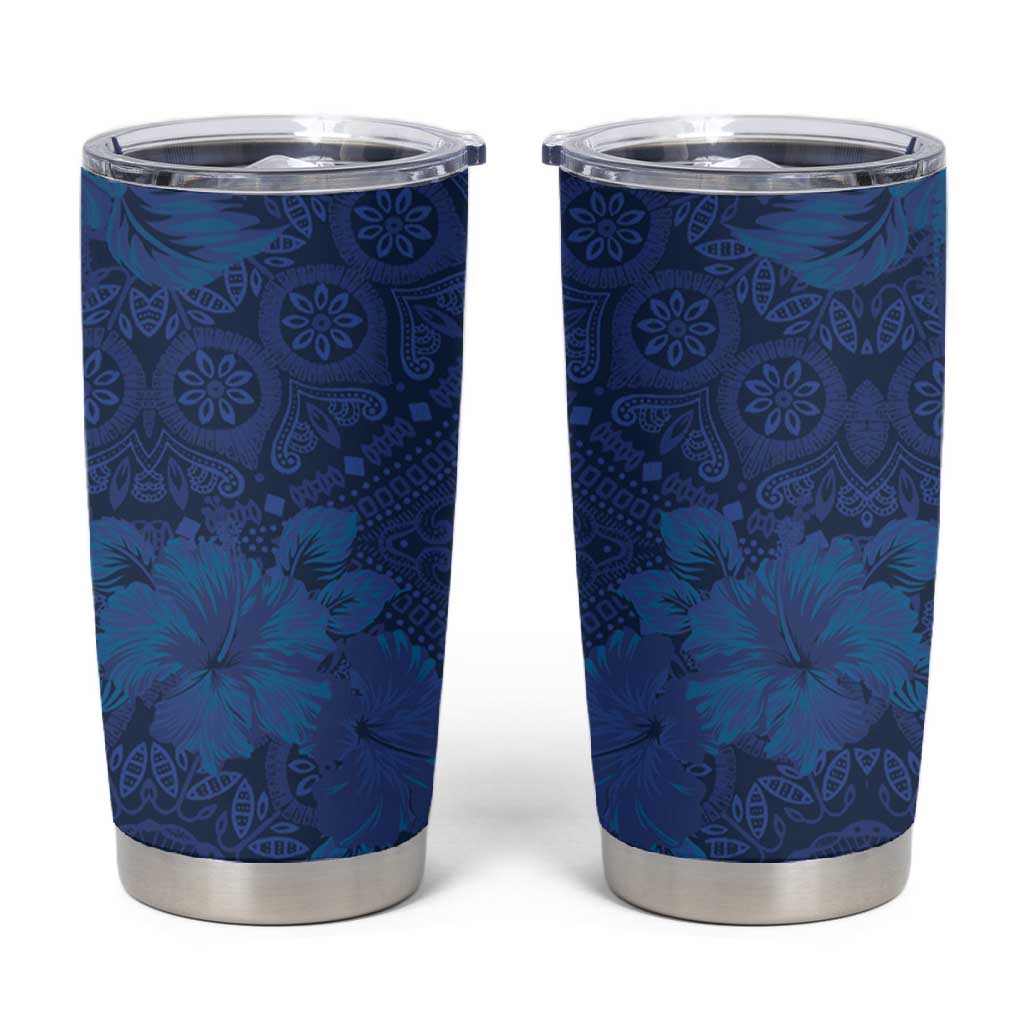 Afro Hibiscus Tropical Tumbler Cup ShweShwe African Pattern LT15
