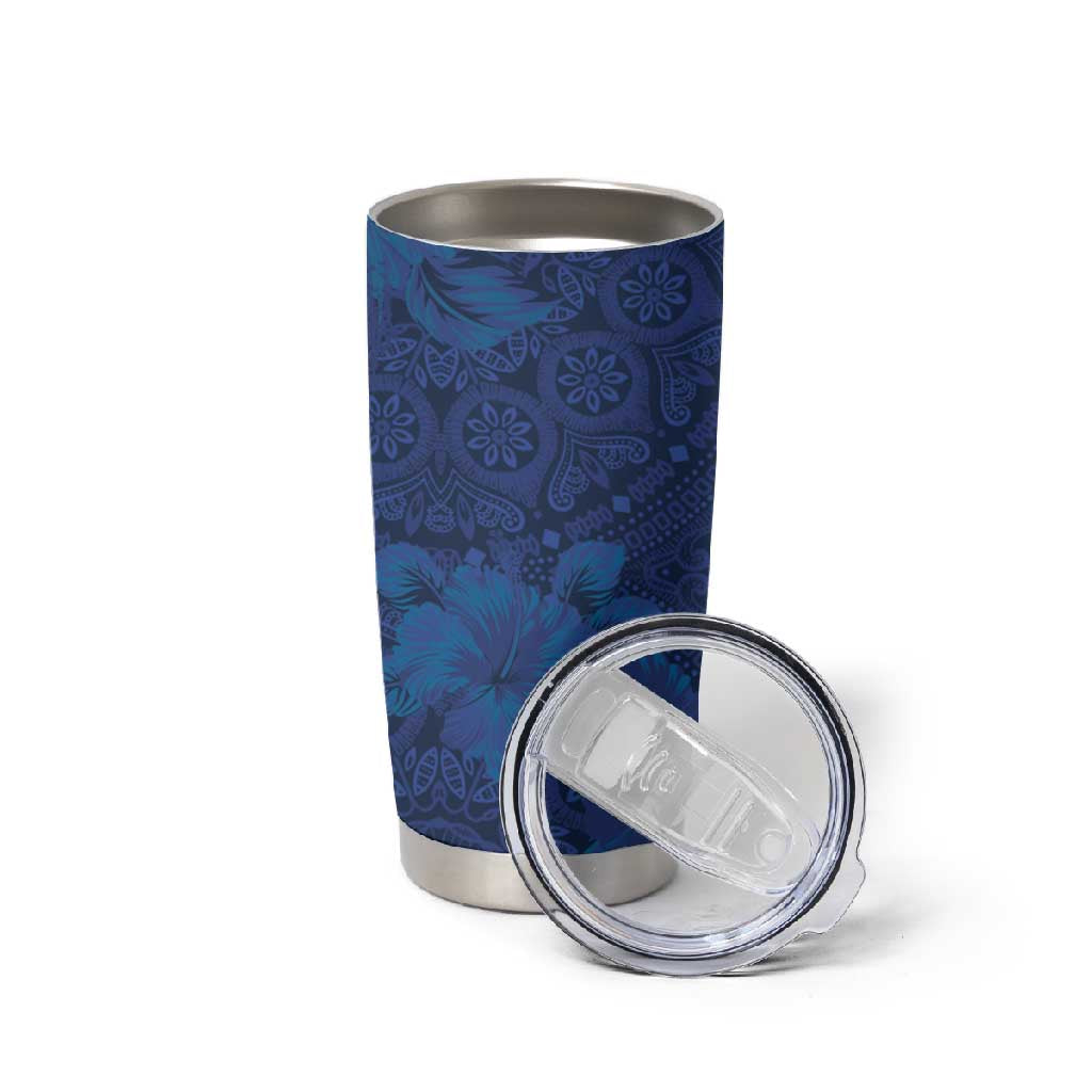 Afro Hibiscus Tropical Tumbler Cup ShweShwe African Pattern LT15
