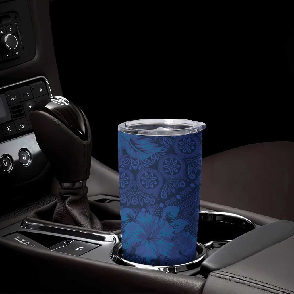 Afro Hibiscus Tropical Tumbler Cup ShweShwe African Pattern LT15