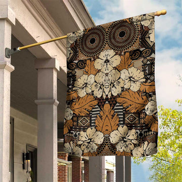 Afro Hibiscus Tropical Garden Flag African Pattern LT15
