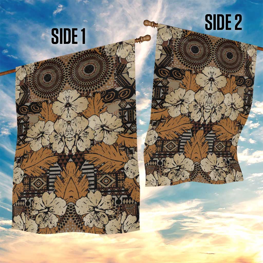 Afro Hibiscus Tropical Garden Flag African Pattern LT15