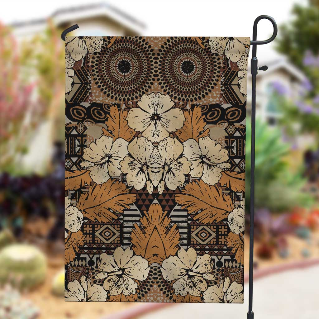 Afro Hibiscus Tropical Garden Flag African Pattern LT15