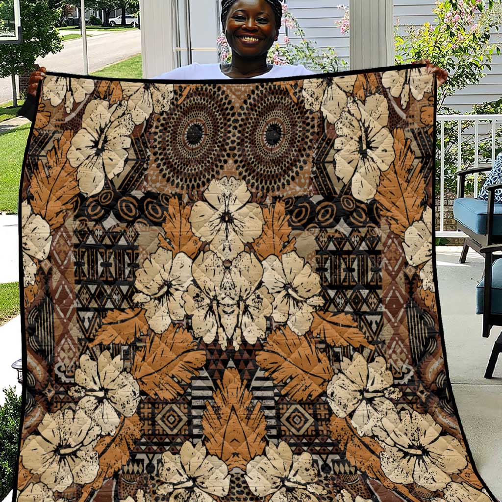 Afro Hibiscus Tropical Quilt African Pattern LT15
