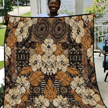 Afro Hibiscus Tropical Quilt African Pattern LT15