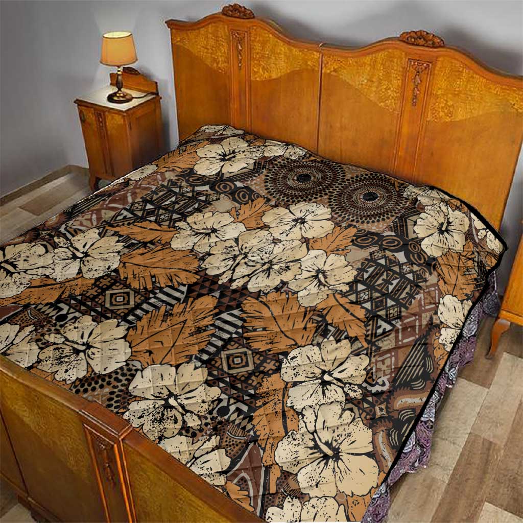 Afro Hibiscus Tropical Quilt African Pattern LT15