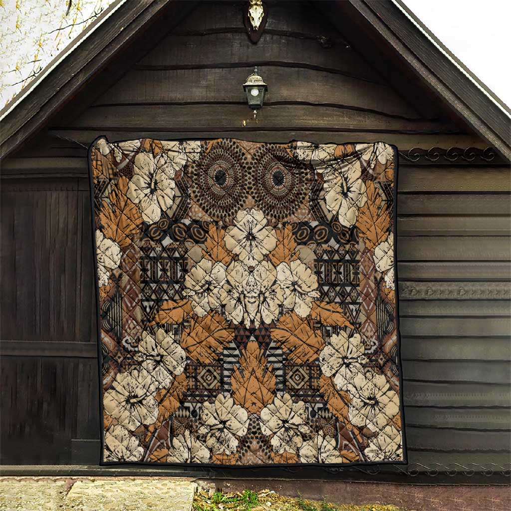 Afro Hibiscus Tropical Quilt African Pattern LT15