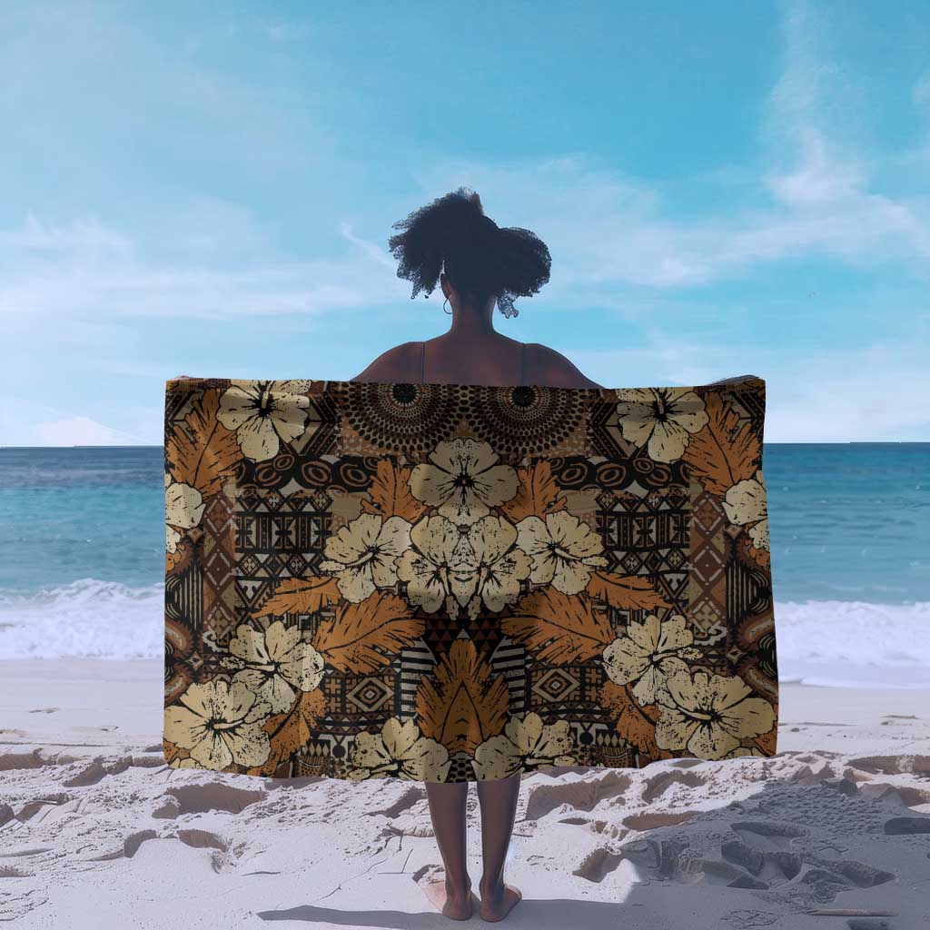Afro Hibiscus Tropical Sarong African Pattern LT15