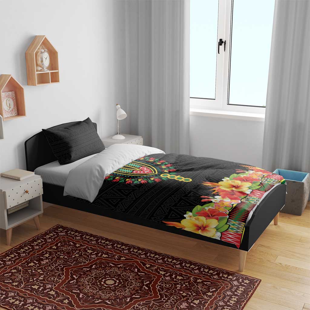 Afro Hibiscus Tropical Bedding Set Dashiki African Pattern LT15