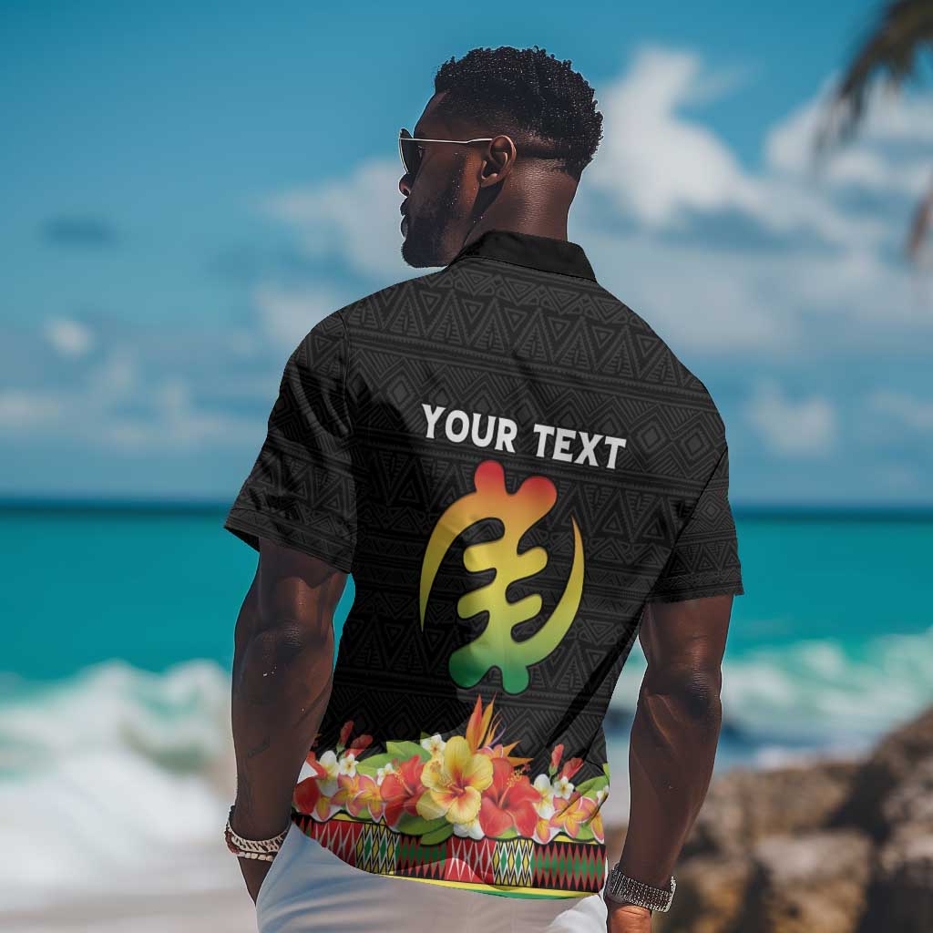 Personalized Afro Hibiscus Tropical Hawaiian Shirt Dashiki African Pattern LT15