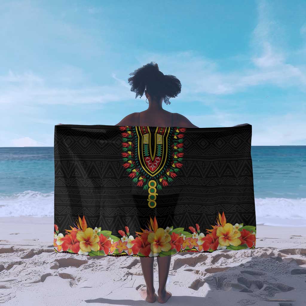 Afro Hibiscus Tropical Sarong Dashiki African Pattern LT15
