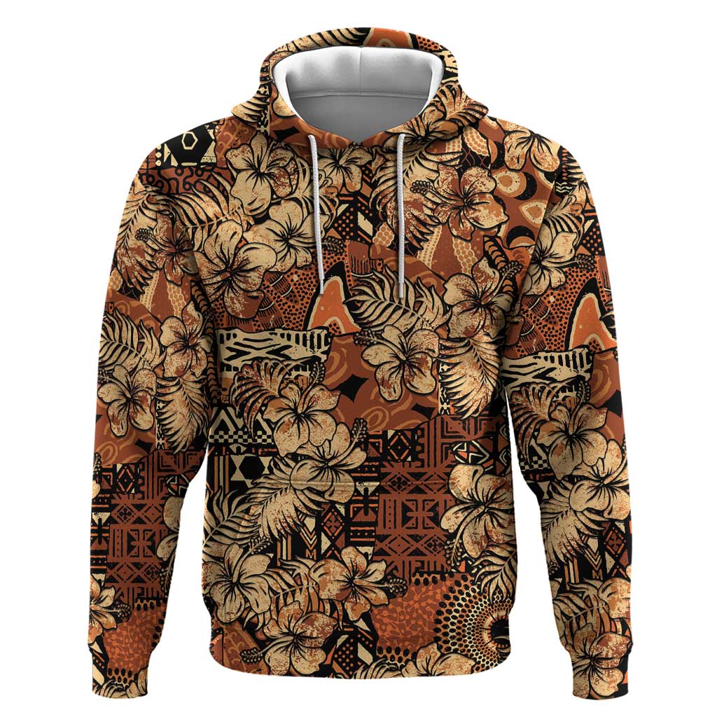 Hibiscus Mix African Pattern Hoodie LT15