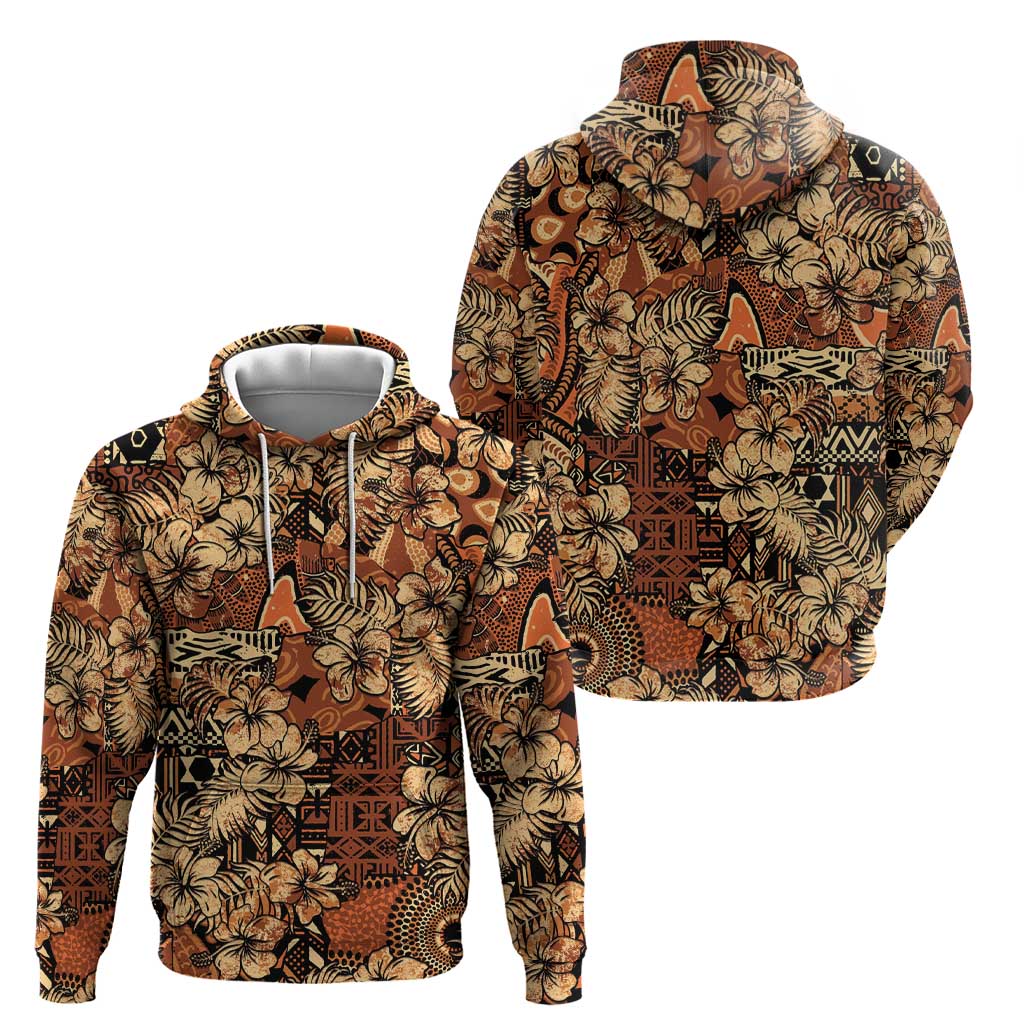 Hibiscus Mix African Pattern Hoodie LT15