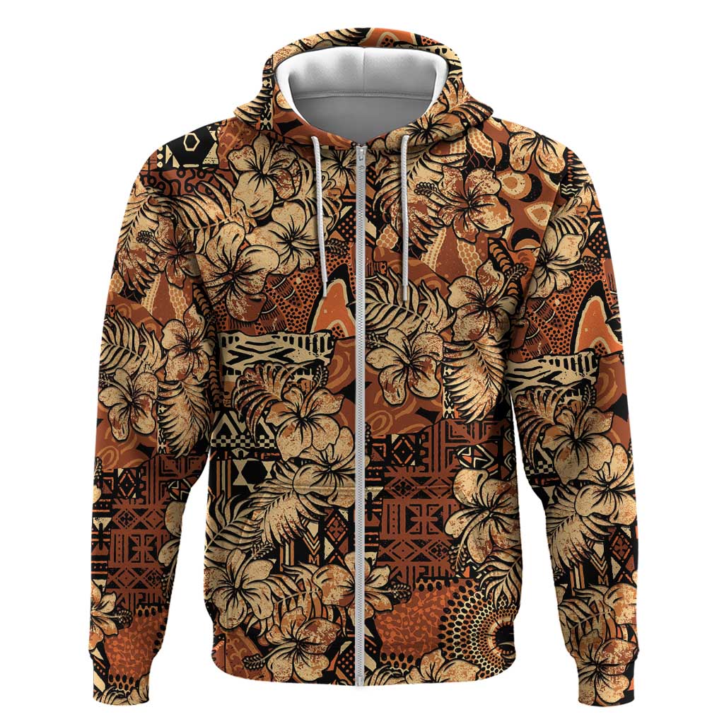 Hibiscus Mix African Pattern Hoodie LT15
