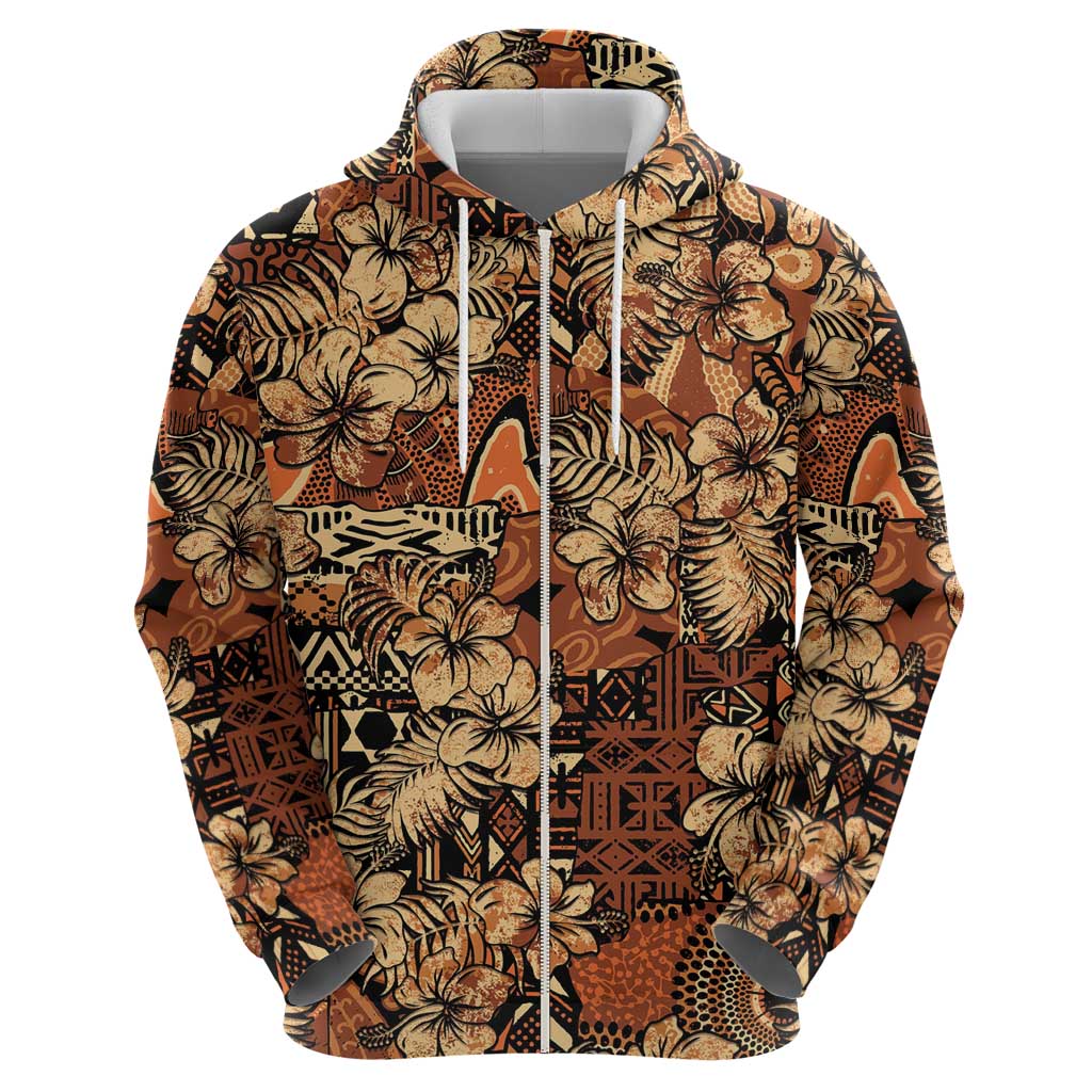 Hibiscus Mix African Pattern Hoodie LT15