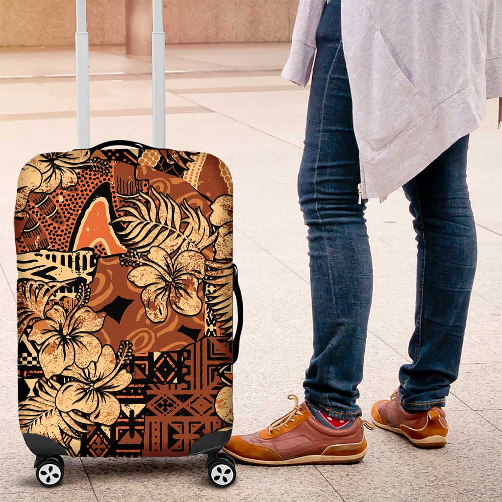 Hibiscus Mix African Pattern Luggage Cover LT15