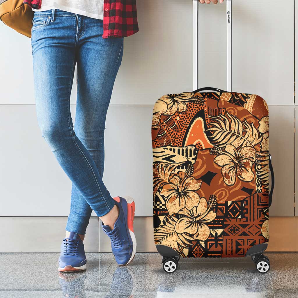 Hibiscus Mix African Pattern Luggage Cover LT15