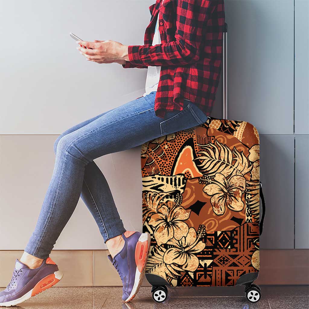 Hibiscus Mix African Pattern Luggage Cover LT15
