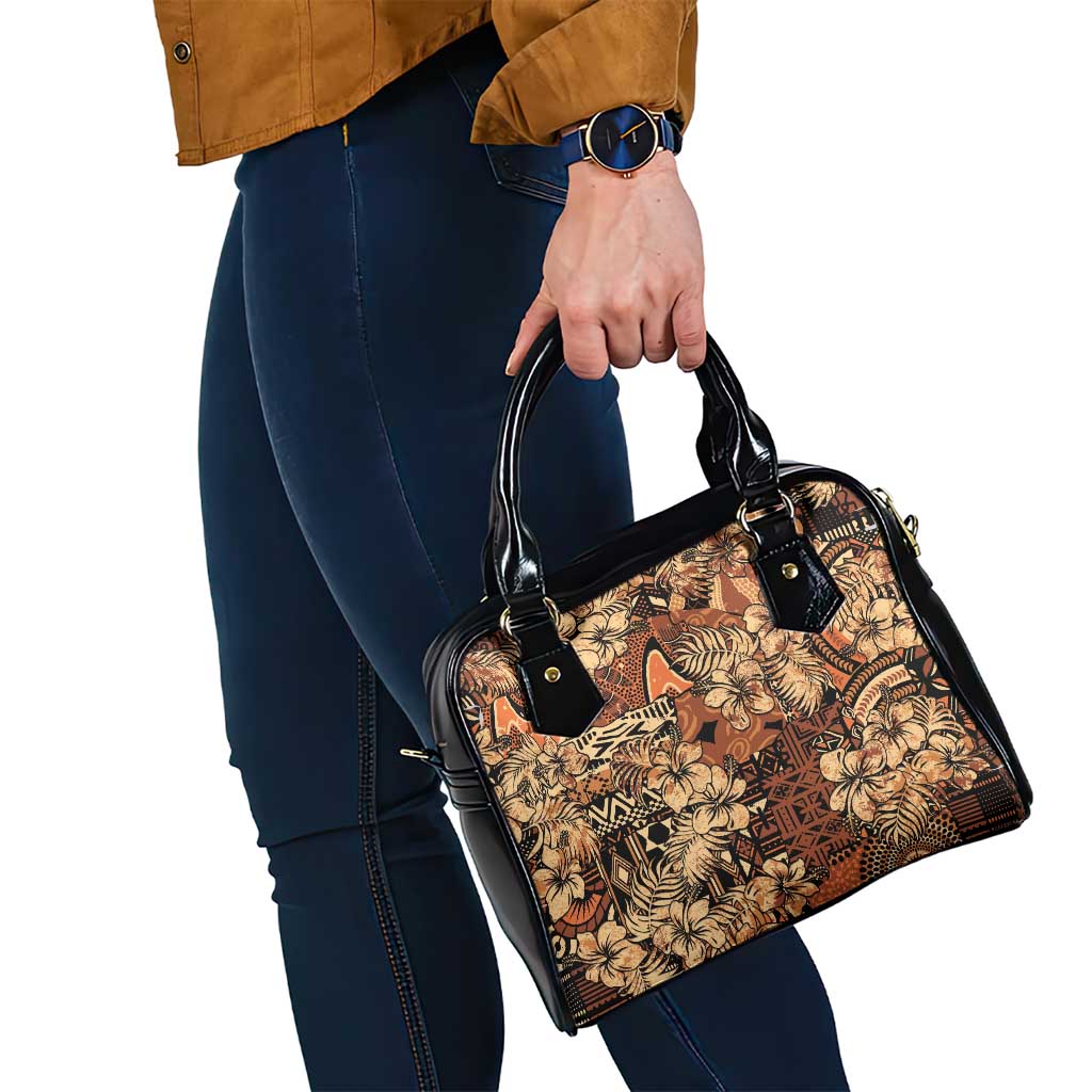 Hibiscus Mix African Pattern Shoulder Handbag LT15