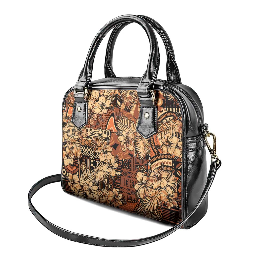 Hibiscus Mix African Pattern Shoulder Handbag LT15