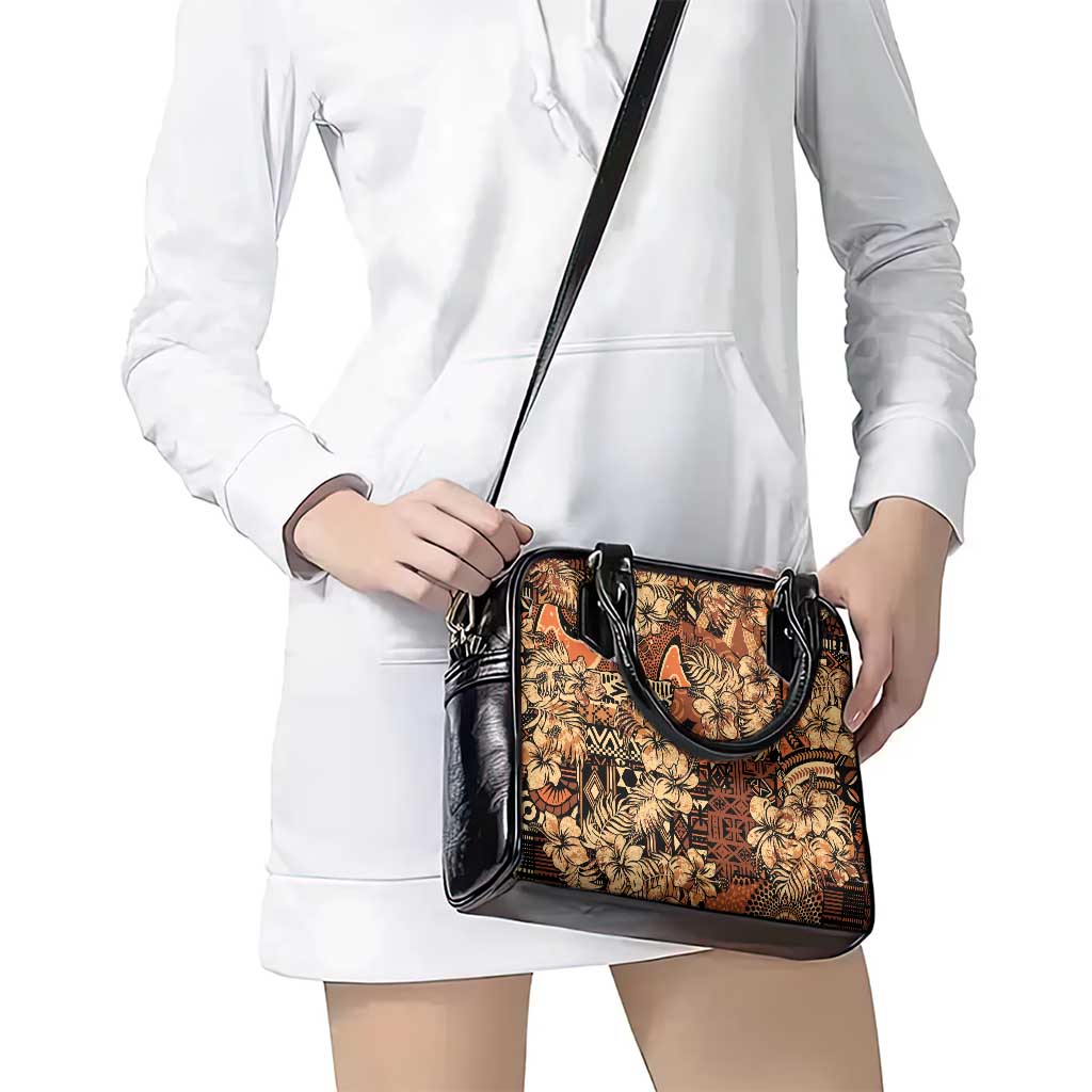 Hibiscus Mix African Pattern Shoulder Handbag LT15
