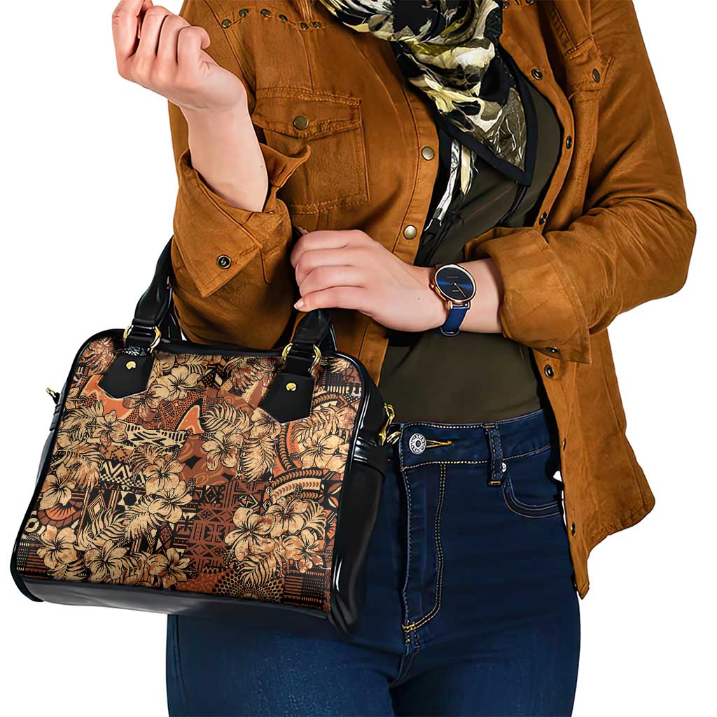 Hibiscus Mix African Pattern Shoulder Handbag LT15