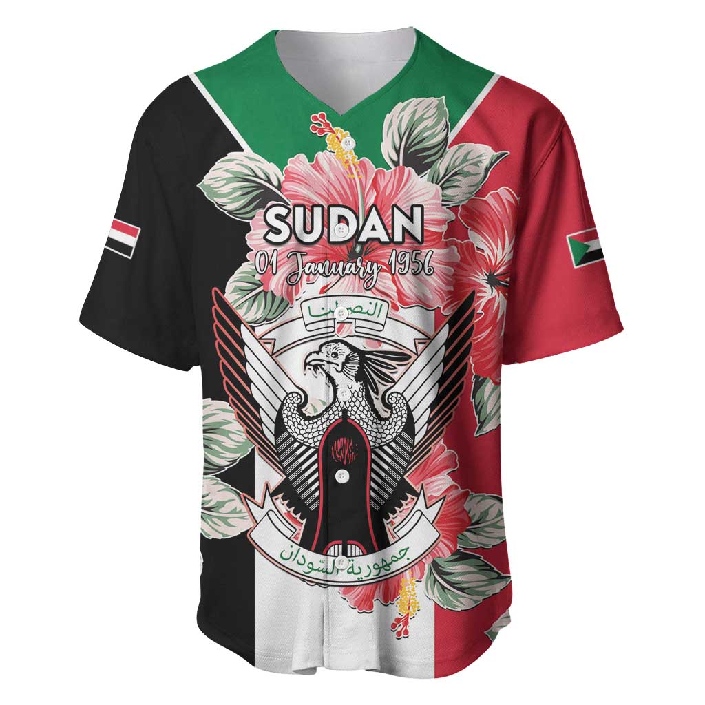 Personalized Afro Sudan Baseball Jersey Happy Independence Day LT15