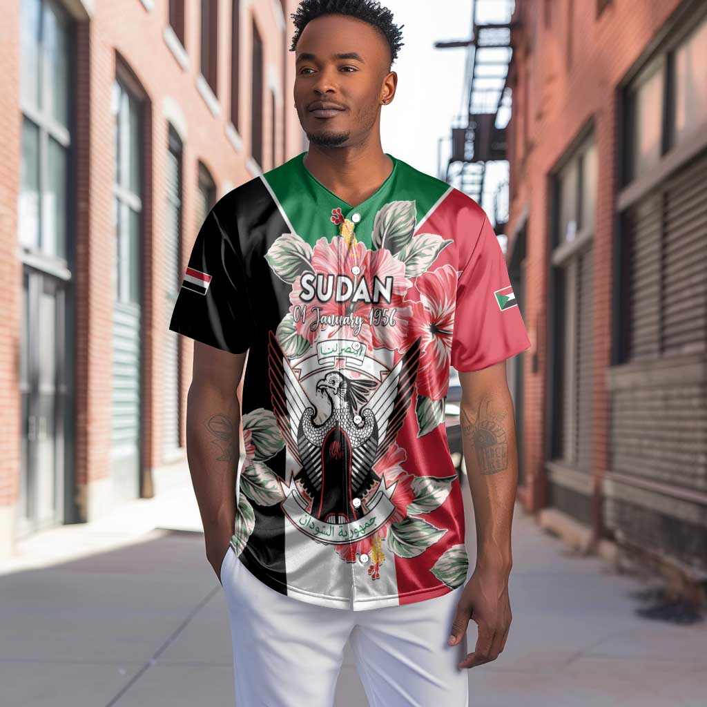 Personalized Afro Sudan Baseball Jersey Happy Independence Day LT15