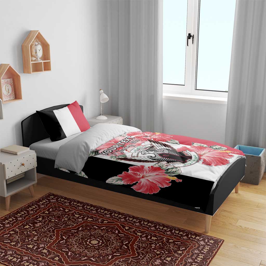 Personalized Afro Sudan Bedding Set Happy Independence Day LT15