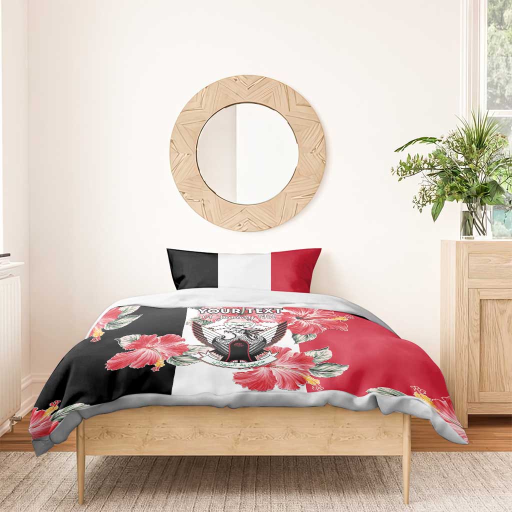 Personalized Afro Sudan Bedding Set Happy Independence Day LT15