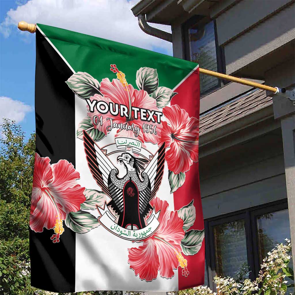 Personalized Afro Sudan Garden Flag Happy Independence Day LT15