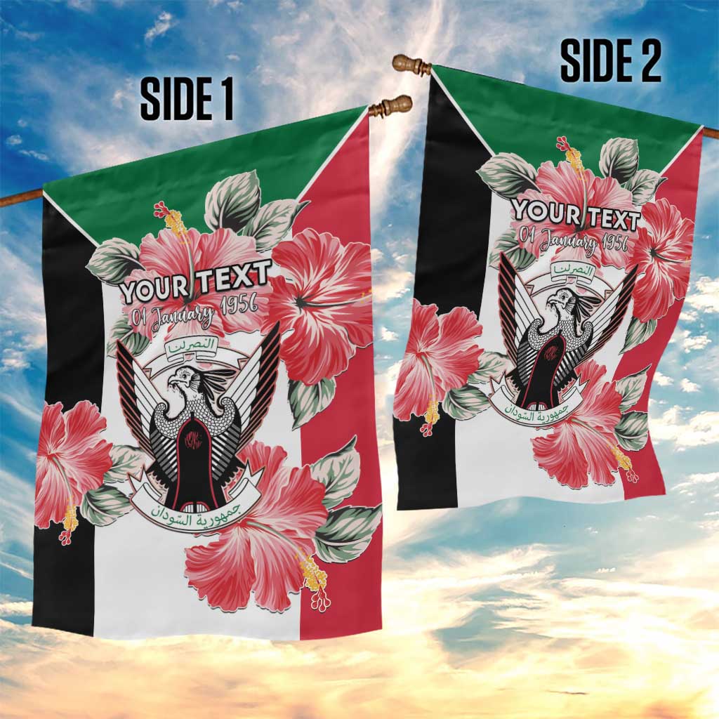 Personalized Afro Sudan Garden Flag Happy Independence Day LT15