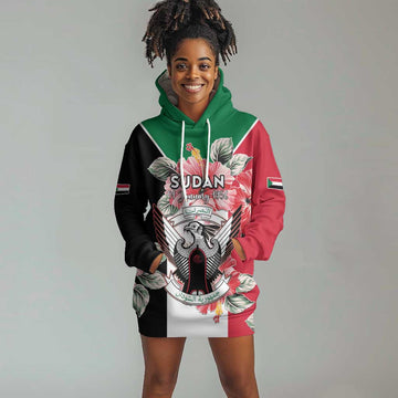 Personalized Afro Sudan Hoodie Dress Happy Independence Day LT15