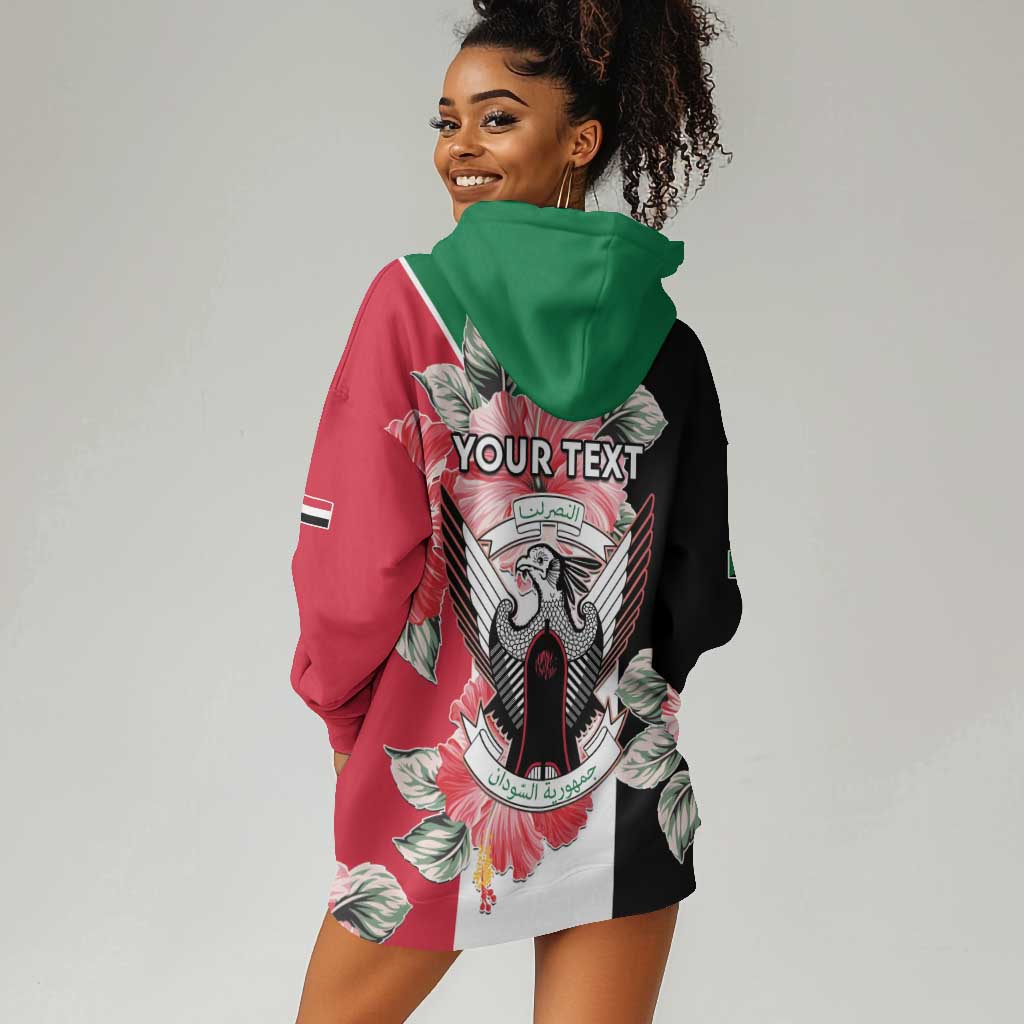 Personalized Afro Sudan Hoodie Dress Happy Independence Day LT15