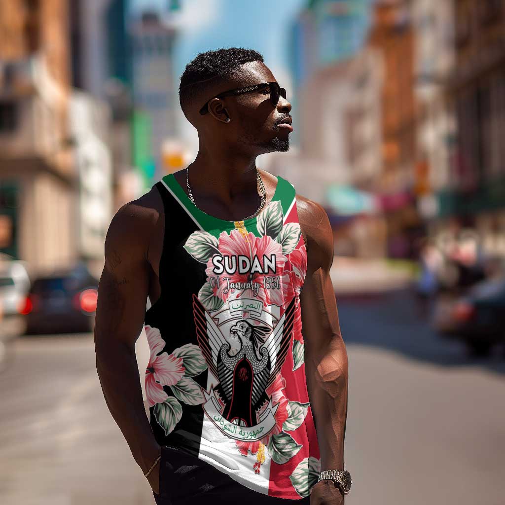 Personalized Afro Sudan Men Tank Top Happy Independence Day LT15
