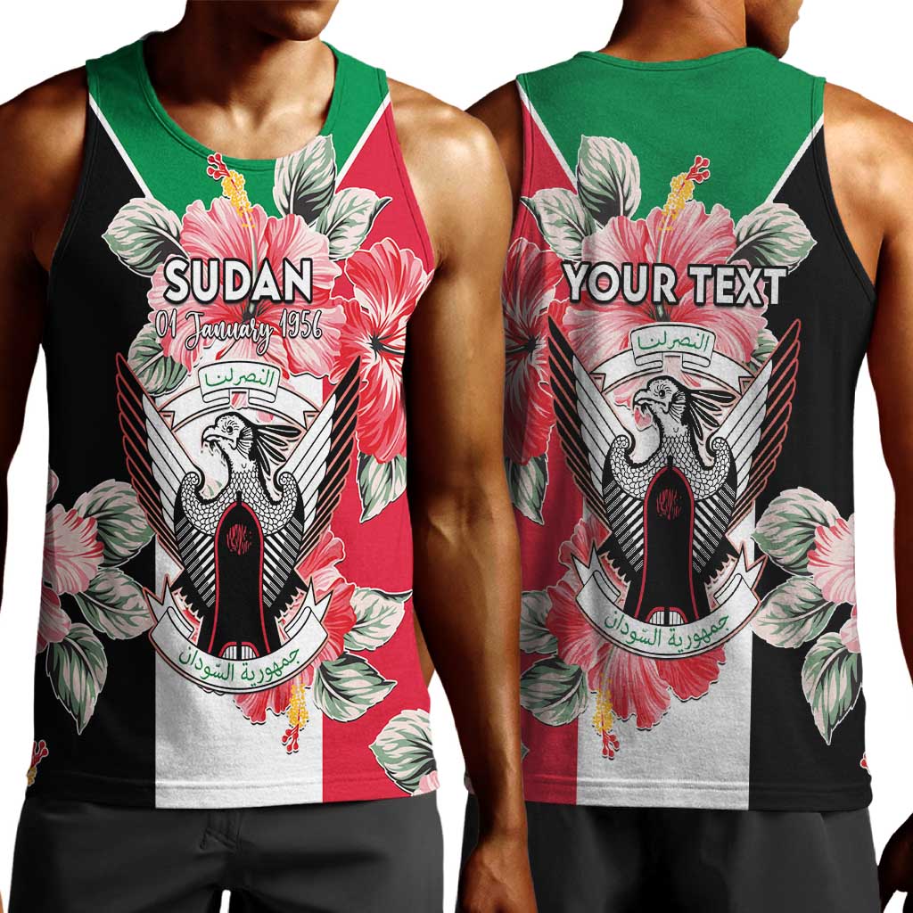 Personalized Afro Sudan Men Tank Top Happy Independence Day LT15