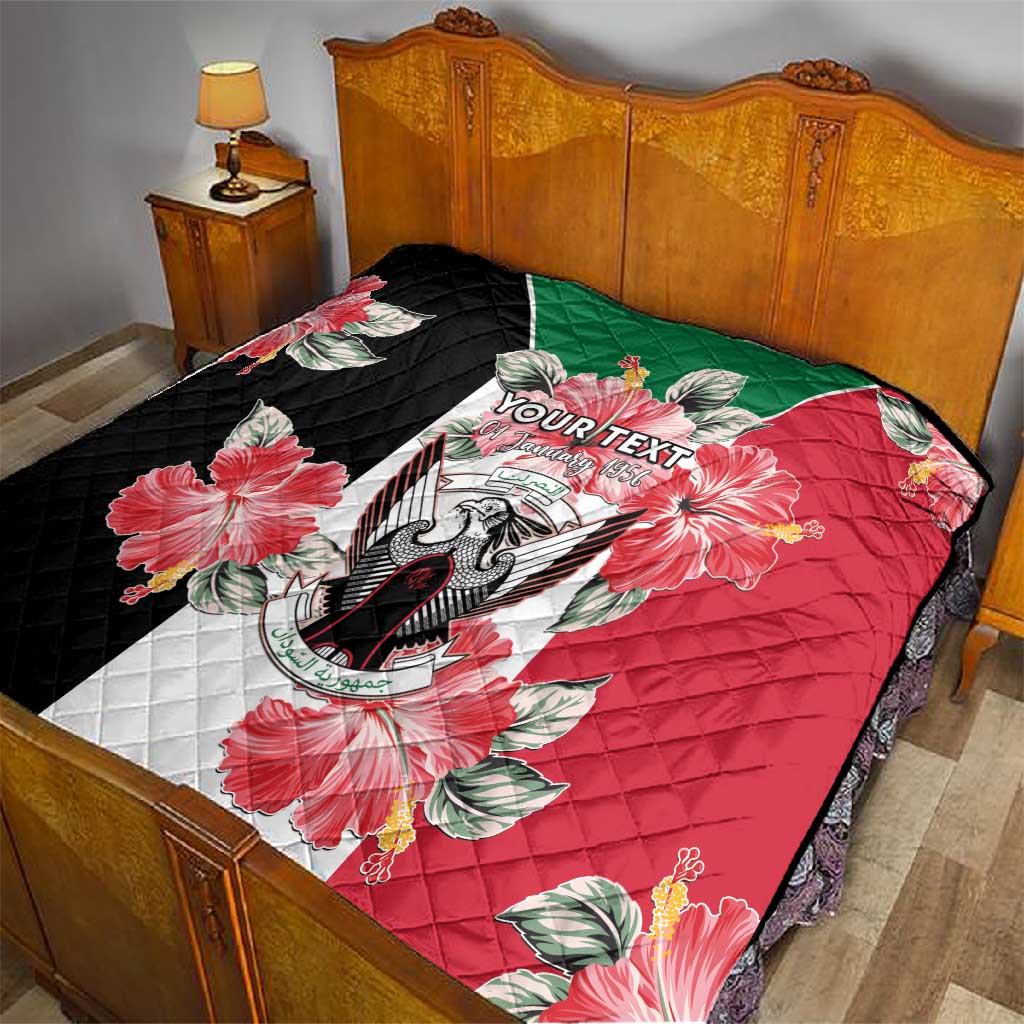 Personalized Afro Sudan Quilt Happy Independence Day LT15