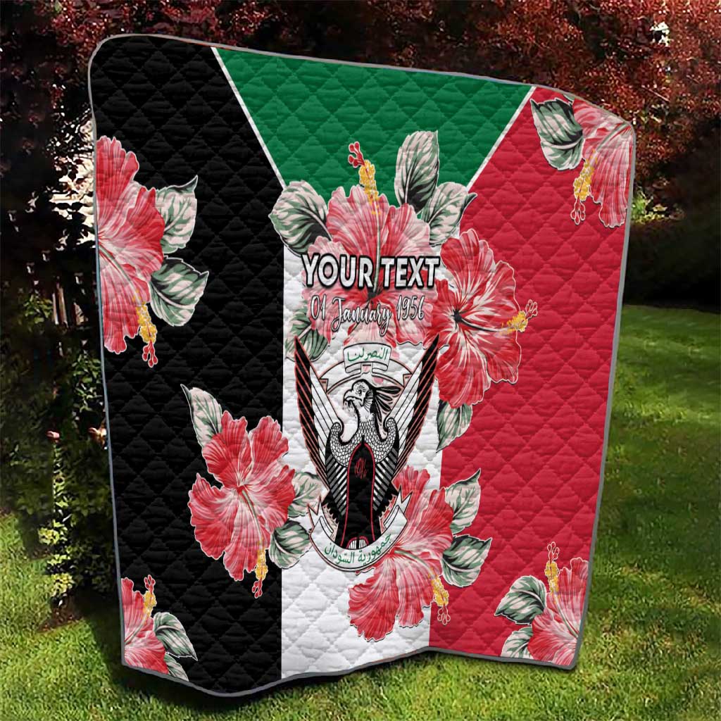 Personalized Afro Sudan Quilt Happy Independence Day LT15