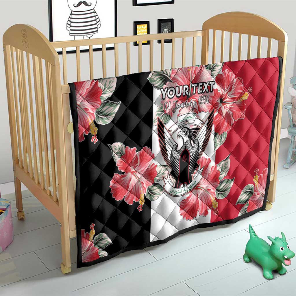 Personalized Afro Sudan Quilt Happy Independence Day LT15