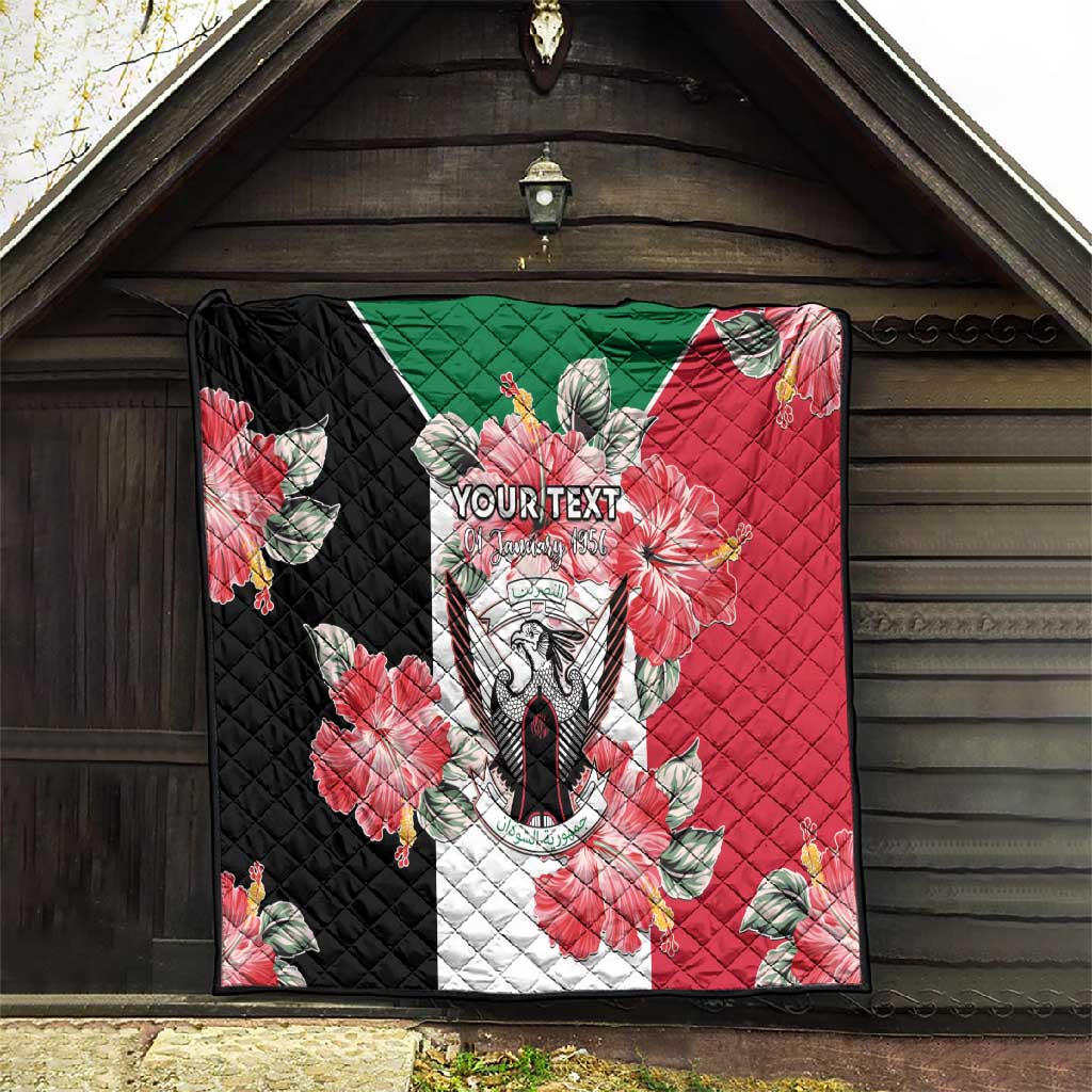 Personalized Afro Sudan Quilt Happy Independence Day LT15