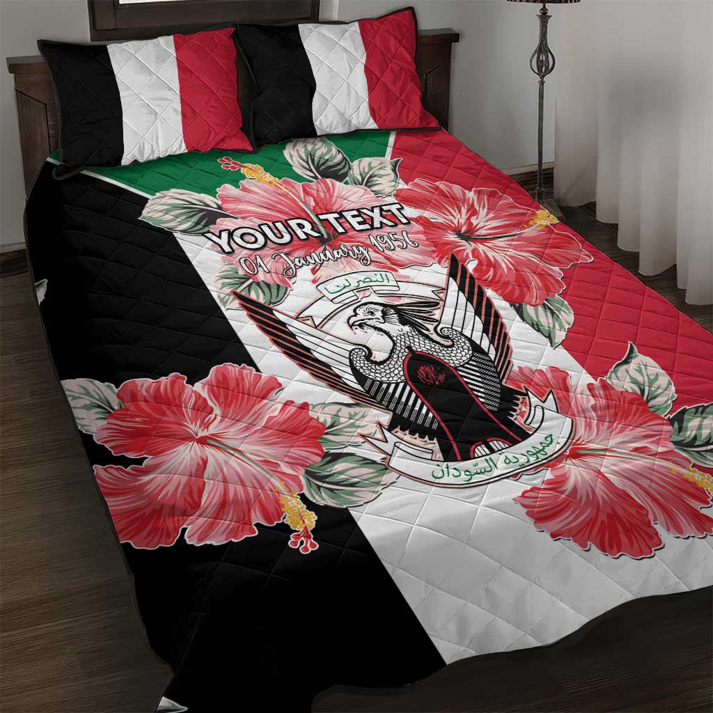 Personalized Afro Sudan Quilt Bed Set Happy Independence Day LT15