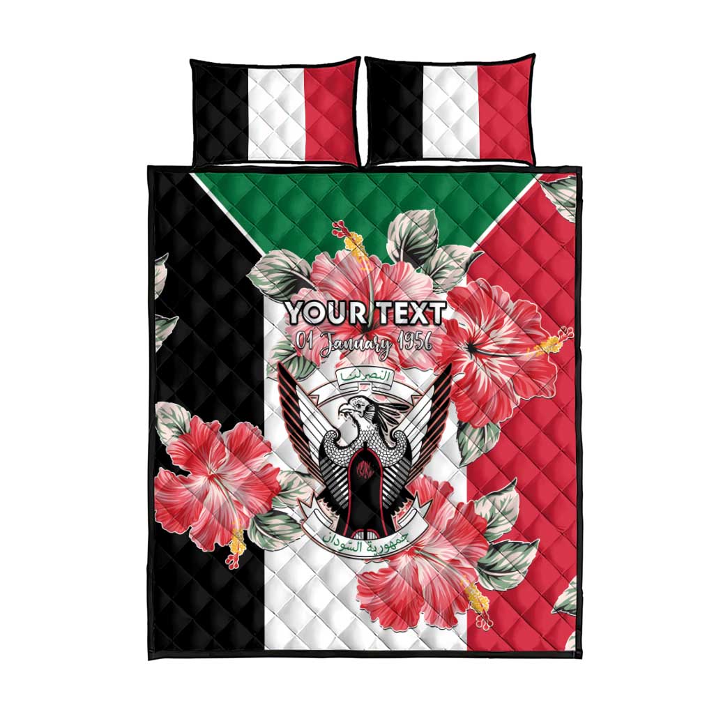 Personalized Afro Sudan Quilt Bed Set Happy Independence Day LT15